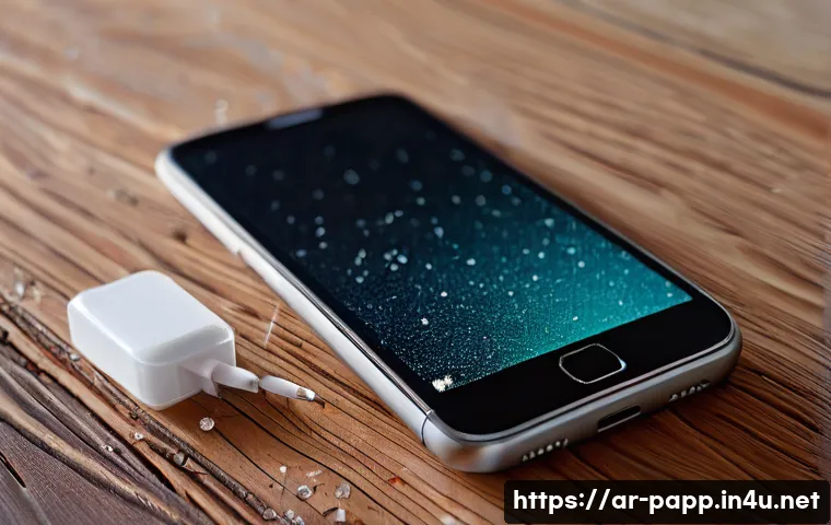 스마트폰 전원버튼 고장 해결 - A close-up image of a modern smartphone lying on a traditional Middle Eastern wooden table, with vis...
