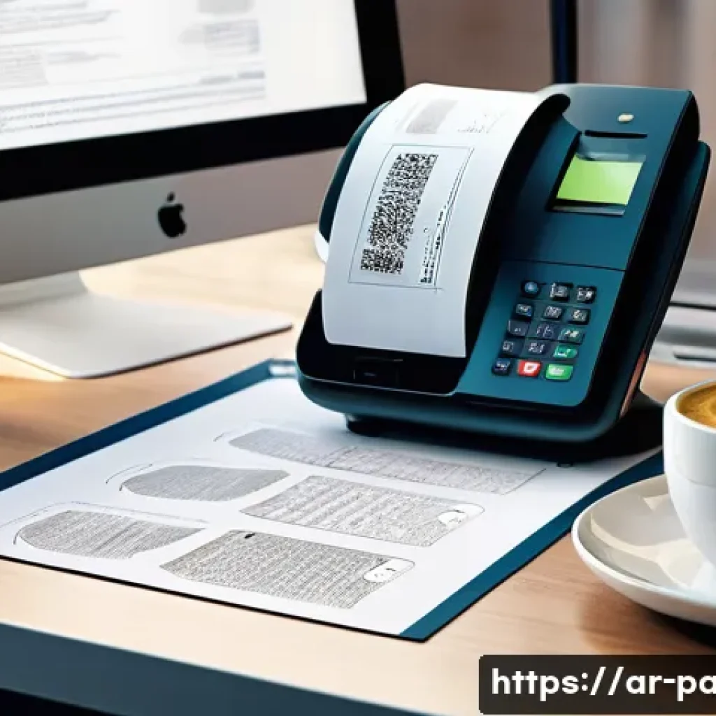 모바일 스캐너 추천 - A professional Arabic office setting with a modern smartphone displaying a scanning app interface in...